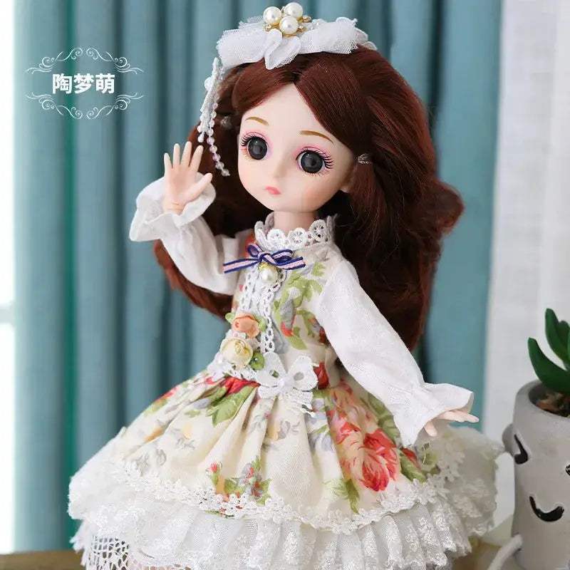 30cm BJD Doll Lolita Style With Long Hair Gift Set - ToylandEU