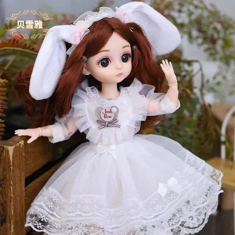 30cm BJD Doll Lolita Style With Long Hair Gift Set - ToylandEU
