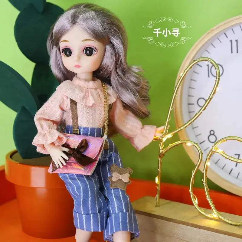 30cm BJD Doll Lolita Style With Long Hair Gift Set - ToylandEU