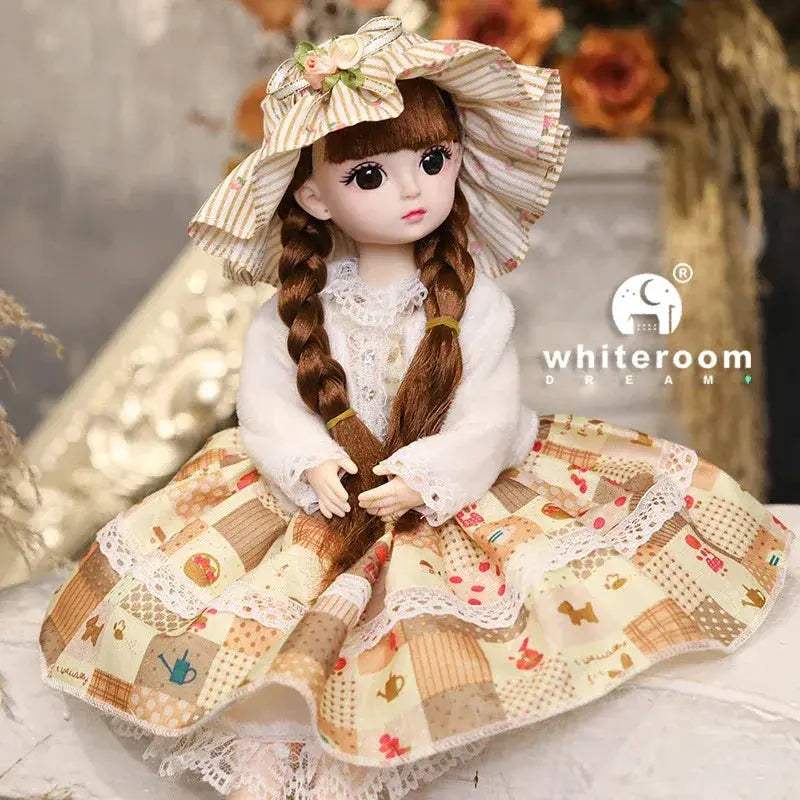 30cm BJD Doll Lolita Style With Long Hair Gift Set - ToylandEU