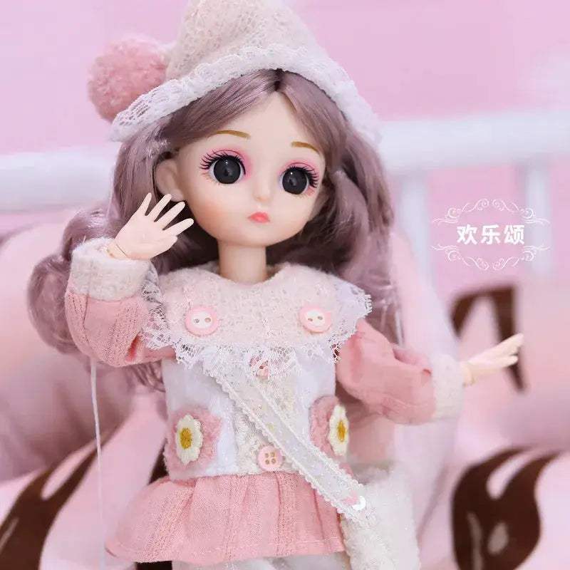 30cm BJD Doll Lolita Style With Long Hair Gift Set - ToylandEU