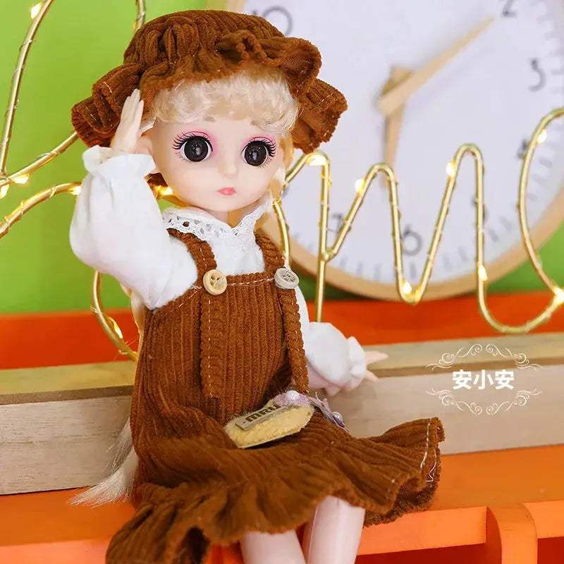 30cm BJD Doll Lolita Style With Long Hair Gift Set - ToylandEU
