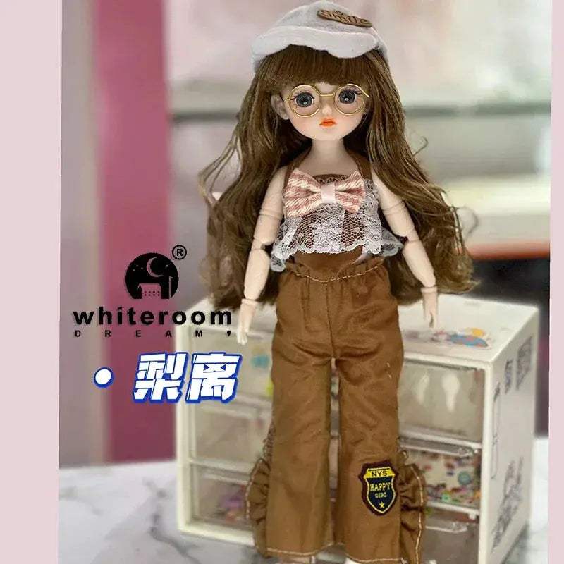 30cm BJD Doll Starry Blue Eyes With Movable Joints Articulated - ToylandEU