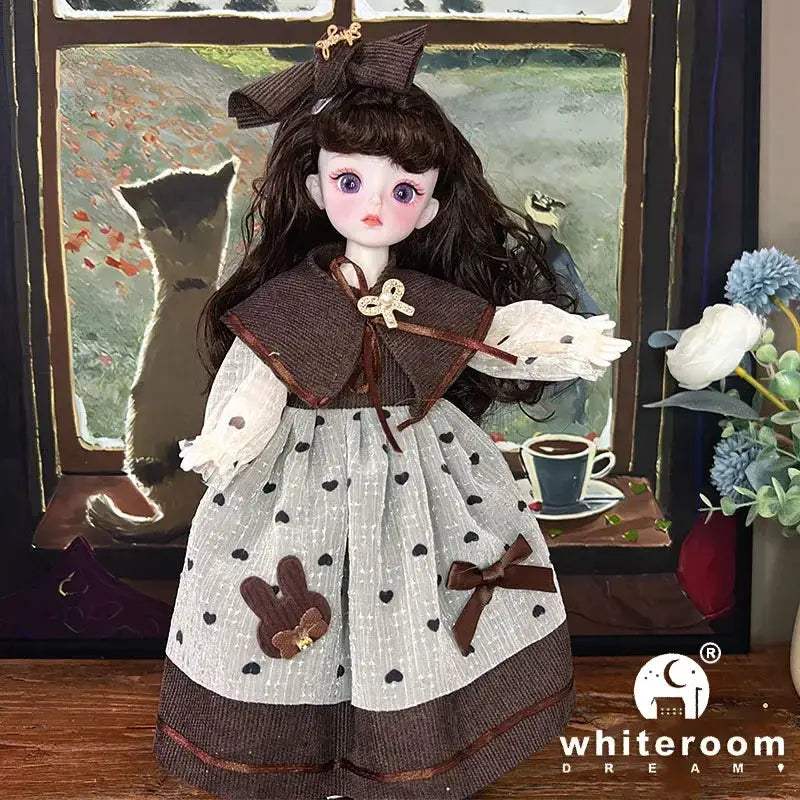 30cm BJD Doll With Green Blue Eyes Fashion Lolita Dress - ToylandEU