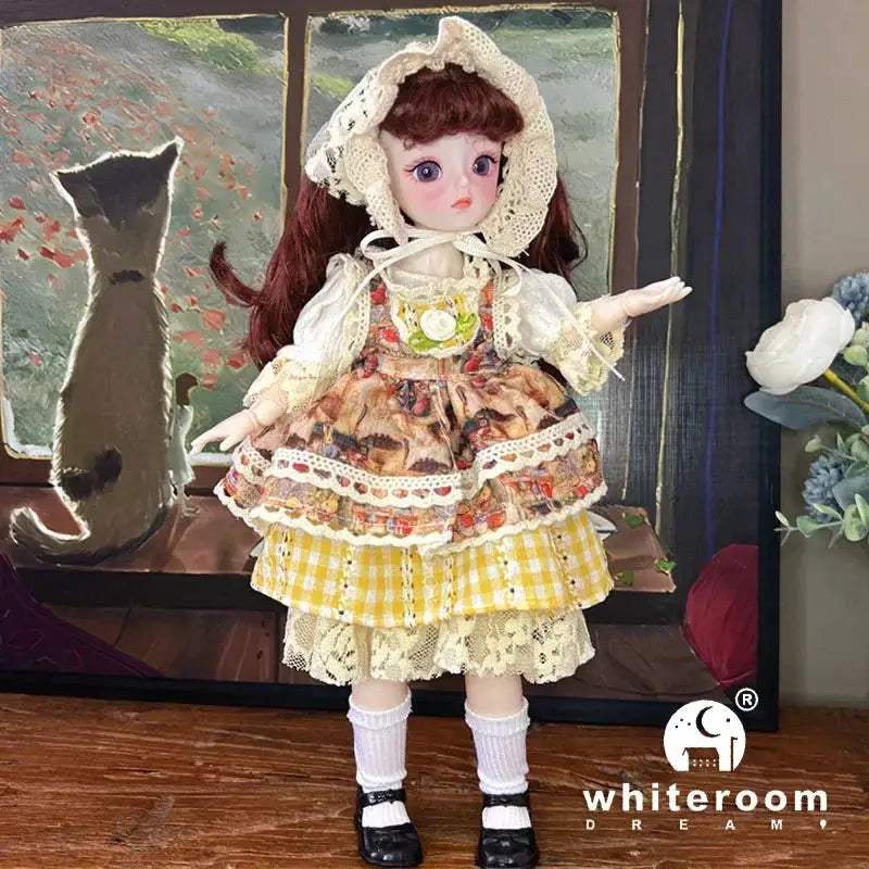 30cm BJD Doll With Green Blue Eyes Fashion Lolita Dress - ToylandEU