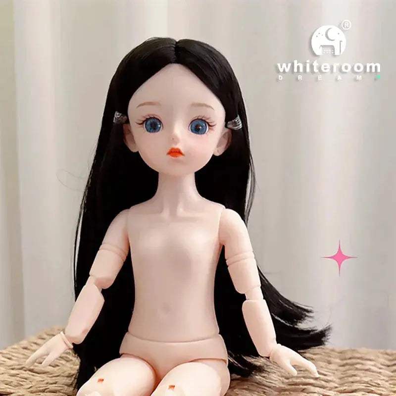 30cm BJD Doll With Green Blue Eyes Fashion Lolita Dress - ToylandEU