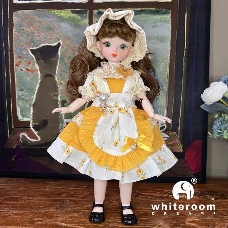 30cm BJD Doll With Green Blue Eyes Fashion Lolita Dress - ToylandEU