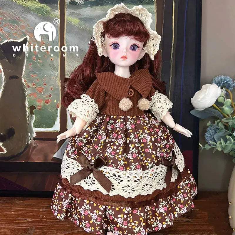 30cm BJD Doll With Green Blue Eyes Fashion Lolita Dress - ToylandEU