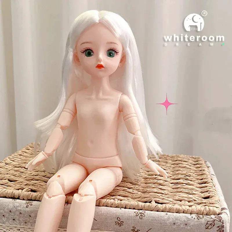30cm BJD Doll With Green Blue Eyes Fashion Lolita Dress - ToylandEU