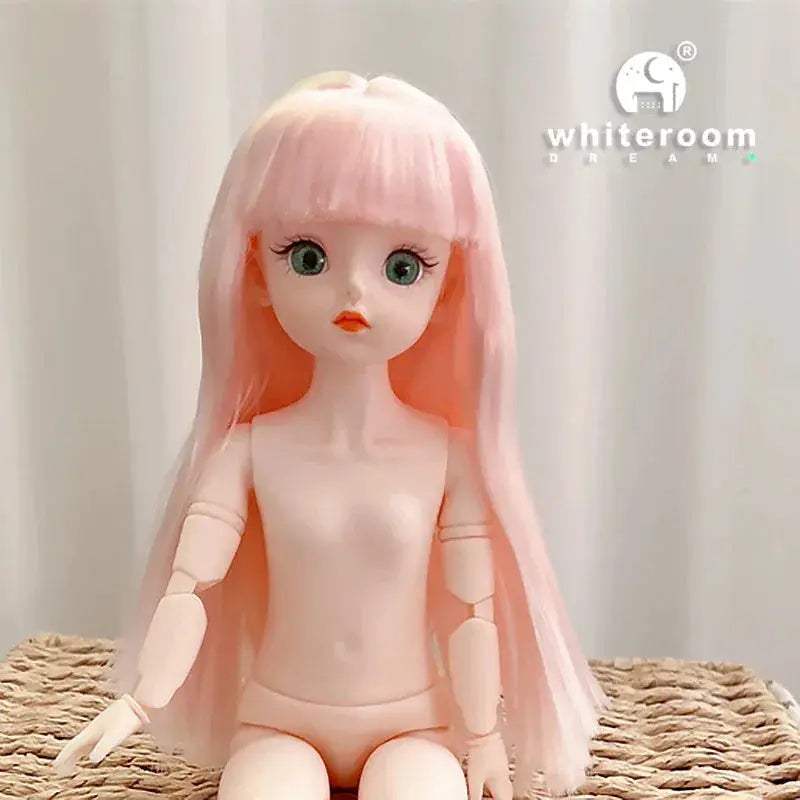 30cm BJD Doll With Green Blue Eyes Fashion Lolita Dress - ToylandEU