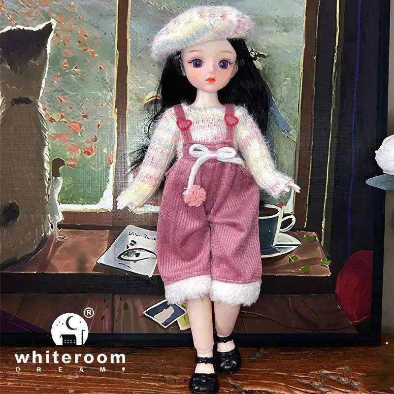 30cm BJD Doll With Green Blue Eyes Fashion Lolita Dress - ToylandEU