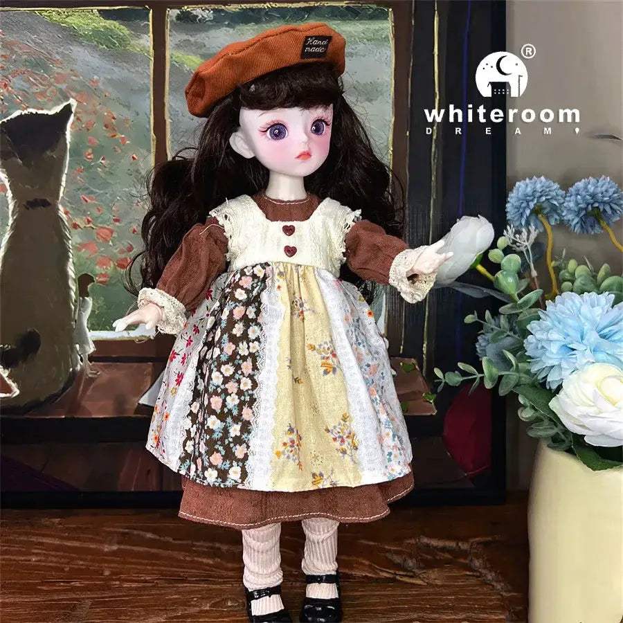 30cm BJD Doll With Green Blue Eyes Fashion Lolita Dress - ToylandEU