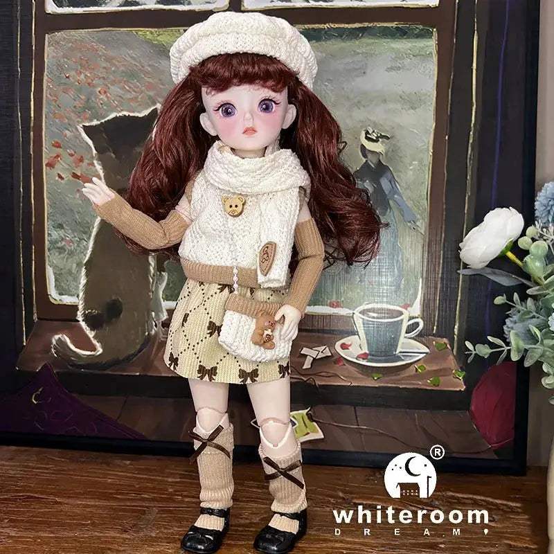 30cm BJD Doll With Green Blue Eyes Fashion Lolita Dress - ToylandEU