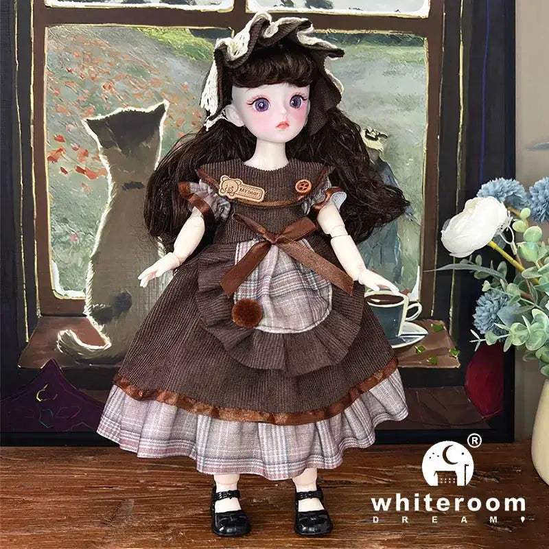 30cm BJD Doll With Green Blue Eyes Fashion Lolita Dress - ToylandEU