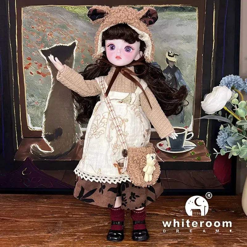 30cm BJD Doll With Green Blue Eyes Fashion Lolita Dress - ToylandEU