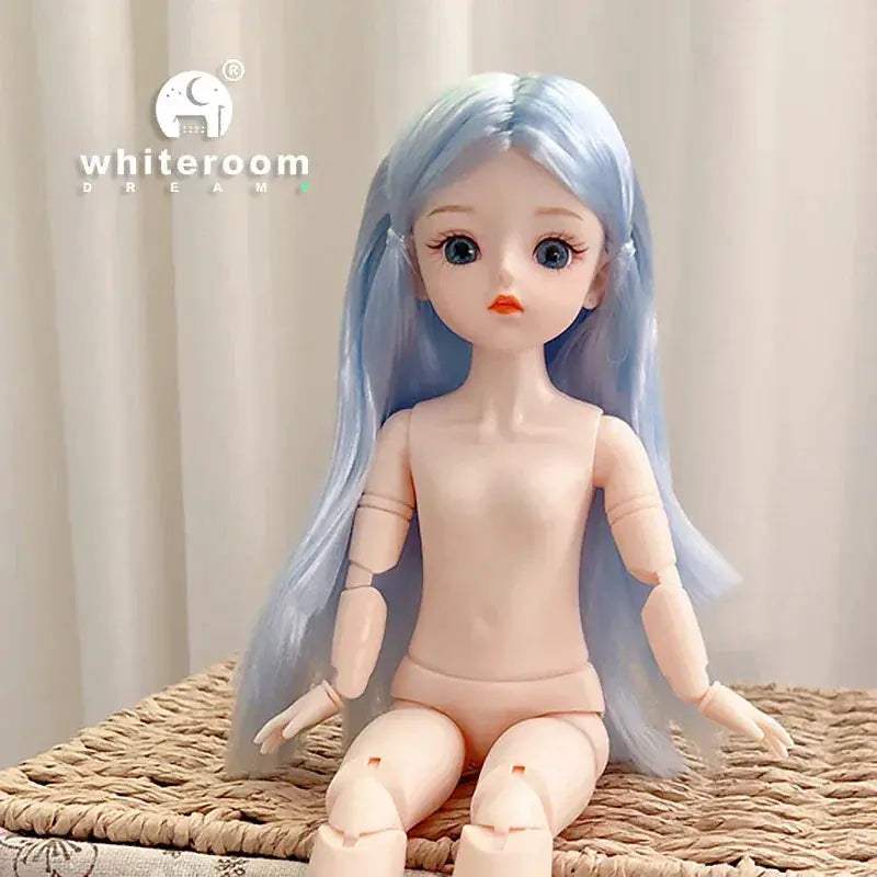 30cm BJD Doll With Green Blue Eyes Fashion Lolita Dress - ToylandEU