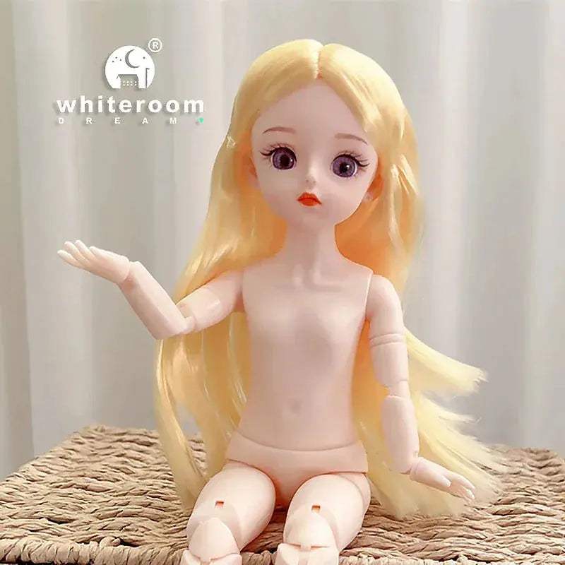 30cm BJD Doll With Green Blue Eyes Fashion Lolita Dress - ToylandEU