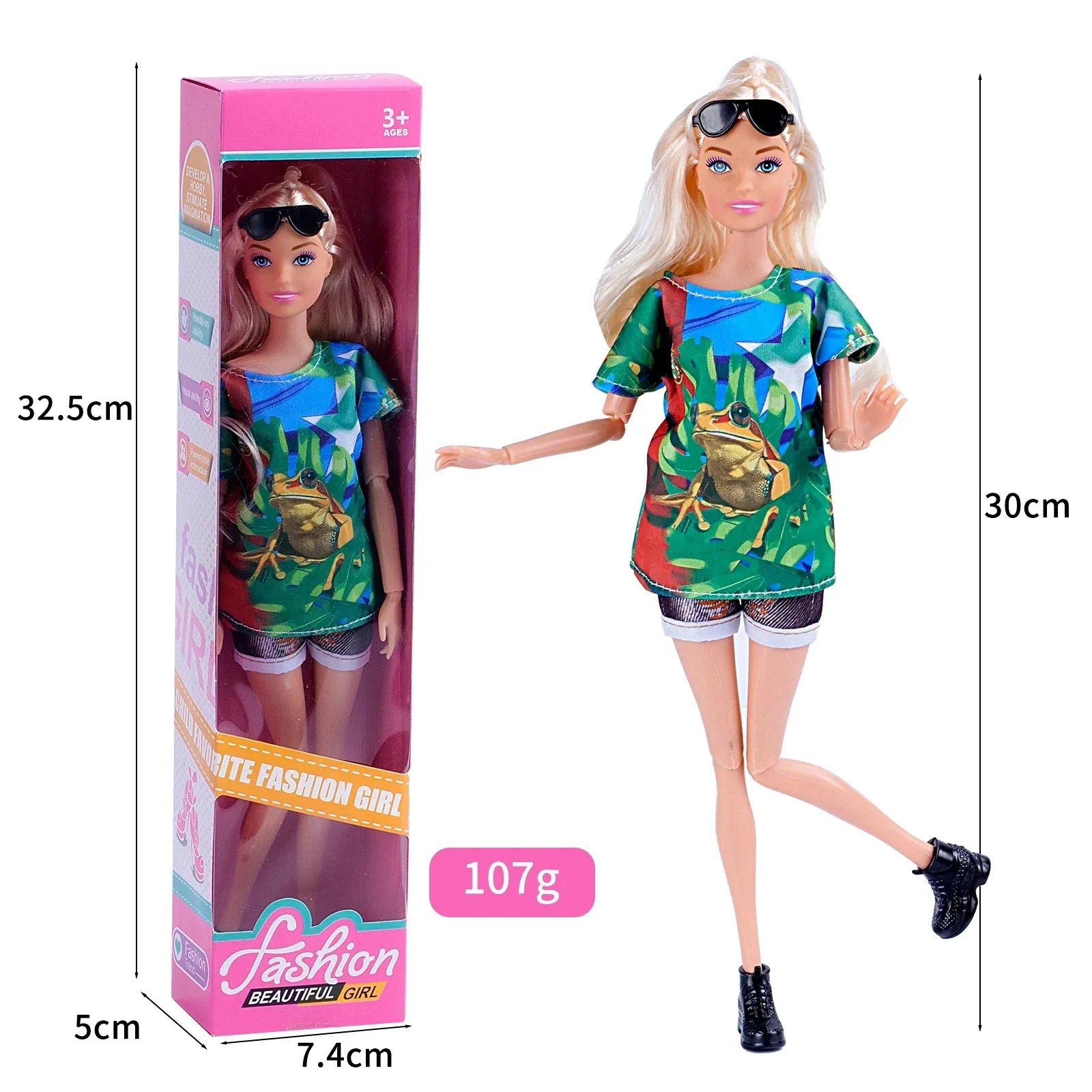 30cm BJD Doll With Moveable Joints And Deluxe Outfit - ToylandEU