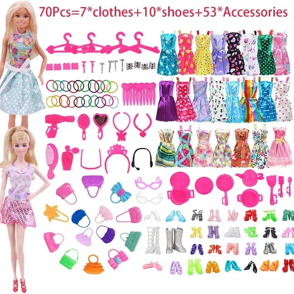  30cm Doll Accessories Set Premium With Clothes Shoes Jewelry -  ToylandEU™
