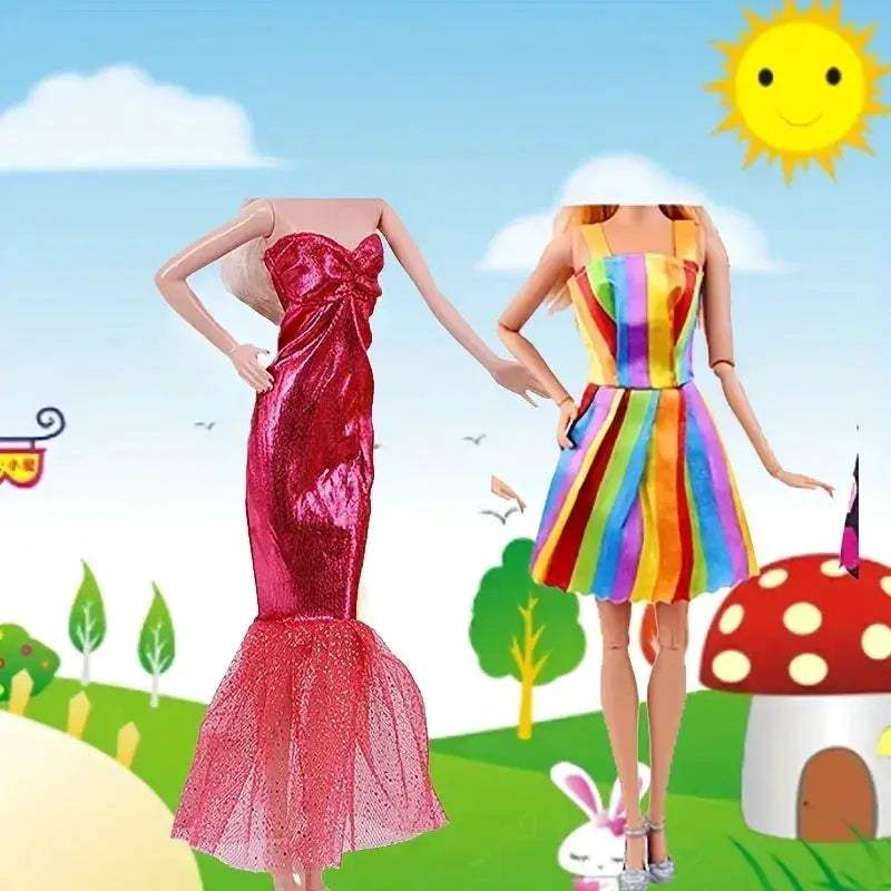  30cm Doll Clothes Set Complete With Dresses Tops Shoes -  ToylandEU™