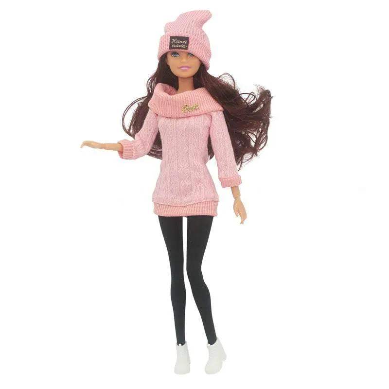 30cm Doll Full Set 1/6 Female Doll with Clothes and Hat - ToylandEU