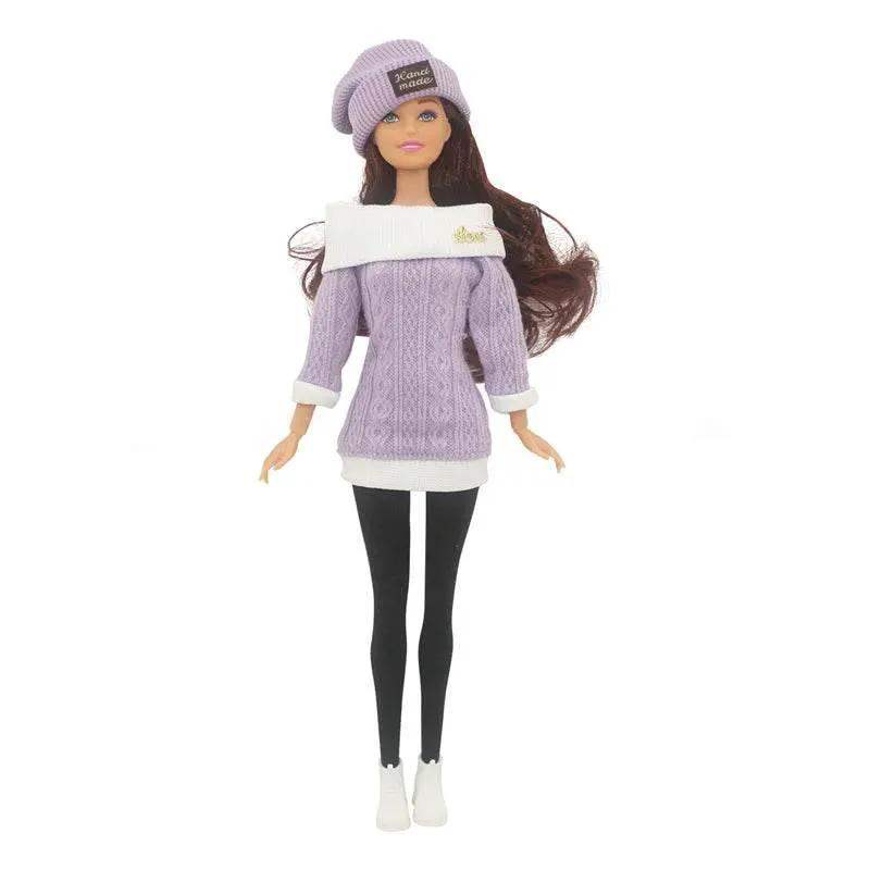 30cm Doll Full Set 1/6 Female Doll with Clothes and Hat - ToylandEU