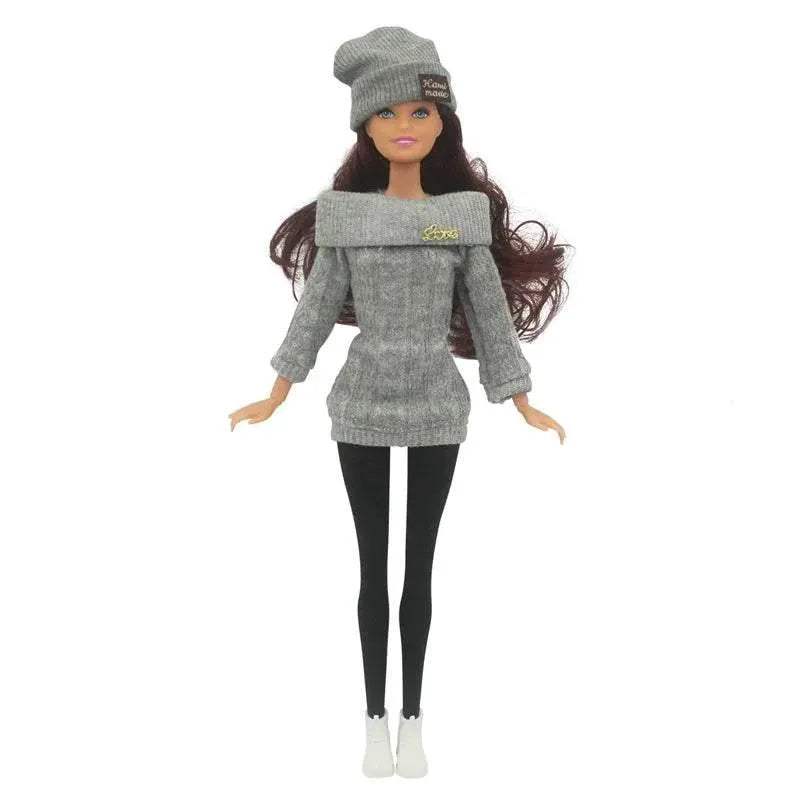 30cm Doll Full Set 1/6 Female Doll with Clothes and Hat - ToylandEU
