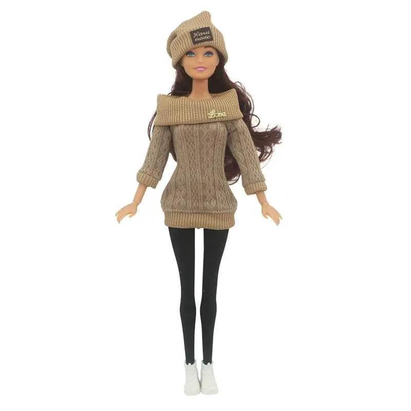 30cm Doll Full Set 1/6 Female Doll with Clothes and Hat - ToylandEU