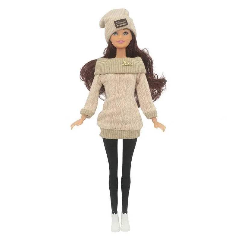30cm Doll Full Set 1/6 Female Doll with Clothes and Hat - ToylandEU