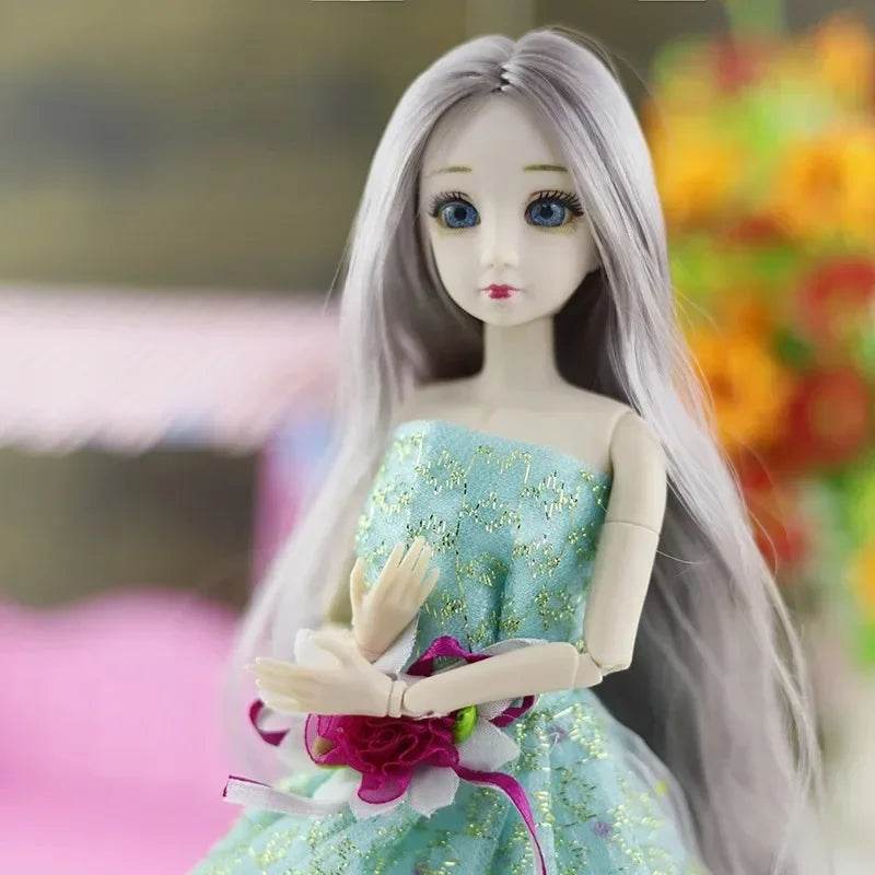 30cm Doll Toys for Girls 1/6 BJD Dolls with 3D Eyes - ToylandEU