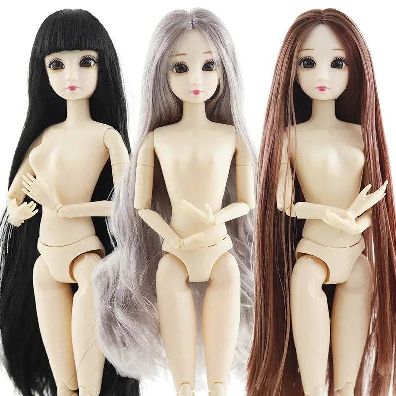 30cm Doll Toys for Girls 1/6 BJD Dolls with 3D Eyes - ToylandEU
