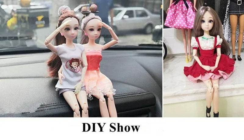 30cm Doll Toys for Girls 1/6 BJD Dolls with 3D Eyes - ToylandEU