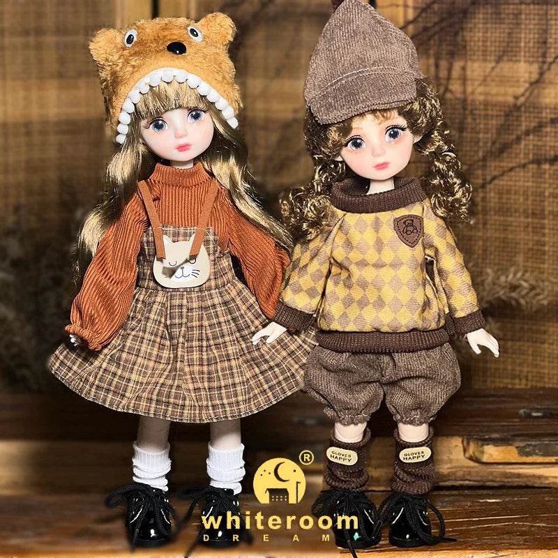 30cm Dolls For Girl Dolls 1/6 Starry Grey Blue Eyes Fashion - ToylandEU
