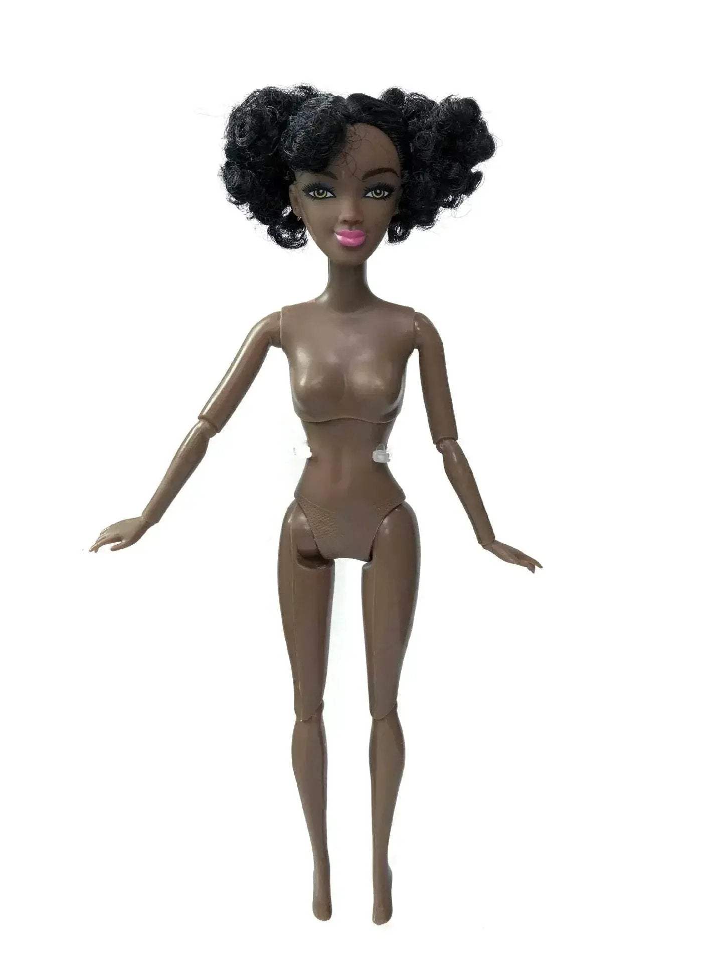 30cm Height Black Dolls Multi-jointed African Dolls with Black Hair for Girls Diy Dress Up Toys - ToylandEU