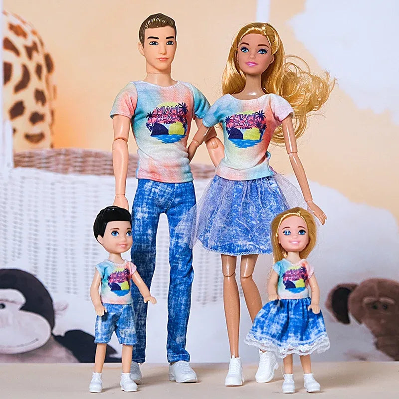 30cm Movable Family Doll Set Educational Toy For Kids - ToylandEU