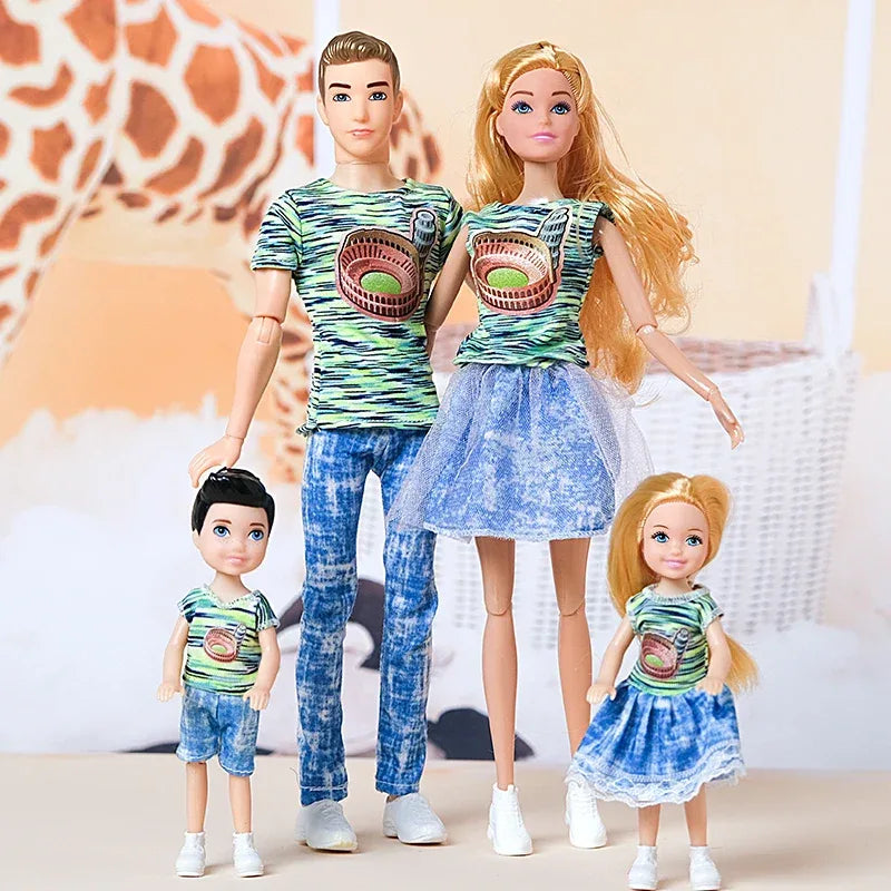 30cm Movable Family Doll Set Educational Toy For Kids - ToylandEU