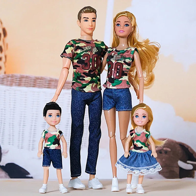 30cm Movable Family Doll Set Educational Toy For Kids - ToylandEU
