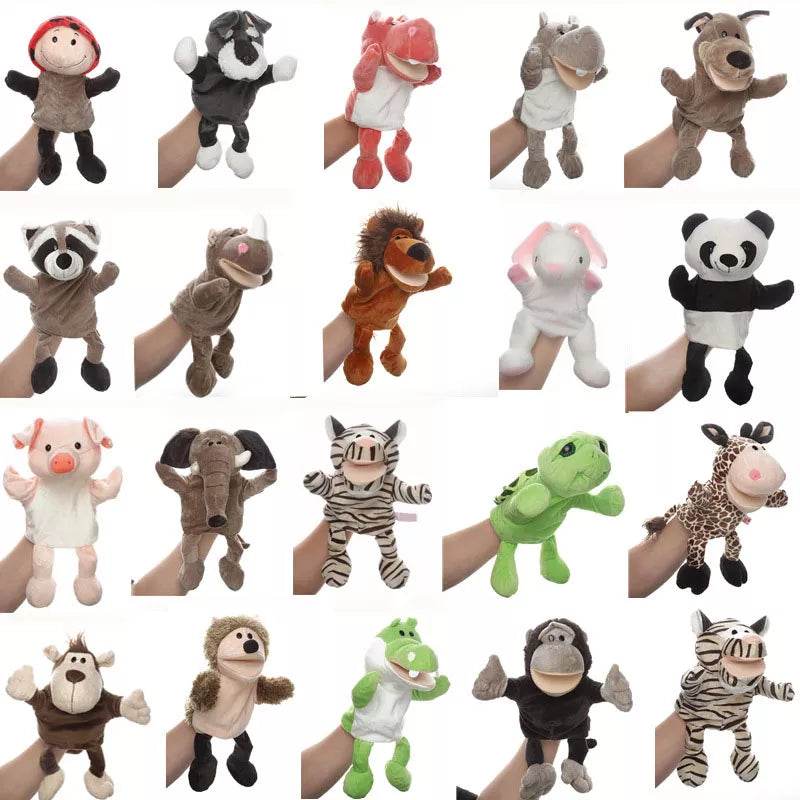 30cm Plush Animal Hand Puppets - 20 Educational Styles for Kids - ToylandEU