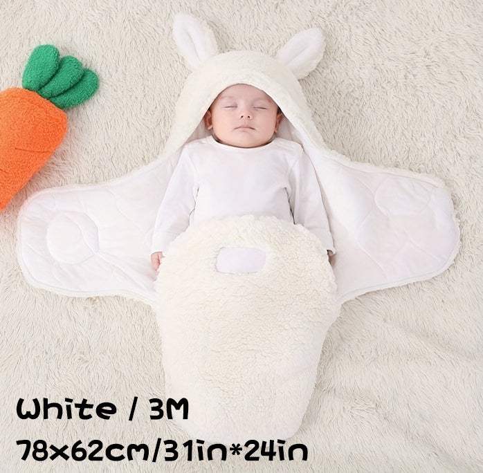 Super Soft Baby Sleeping Bag | Fluffy Fleece Swaddle Blanket | Unisex
