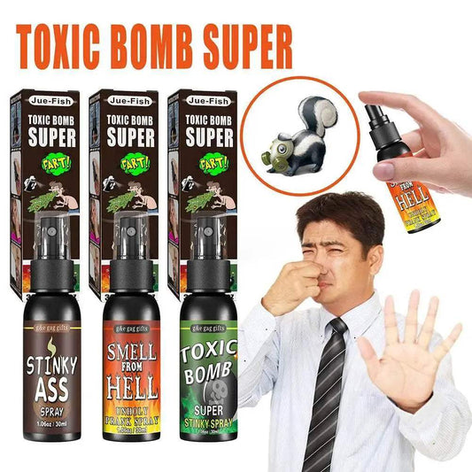 30ml Fart Gag Spray Prank Joke Plastic Smelly Stinky Gags Party Supplies Spray Can Stink for Adults Kids Non Toxic Halloween - ToylandEU