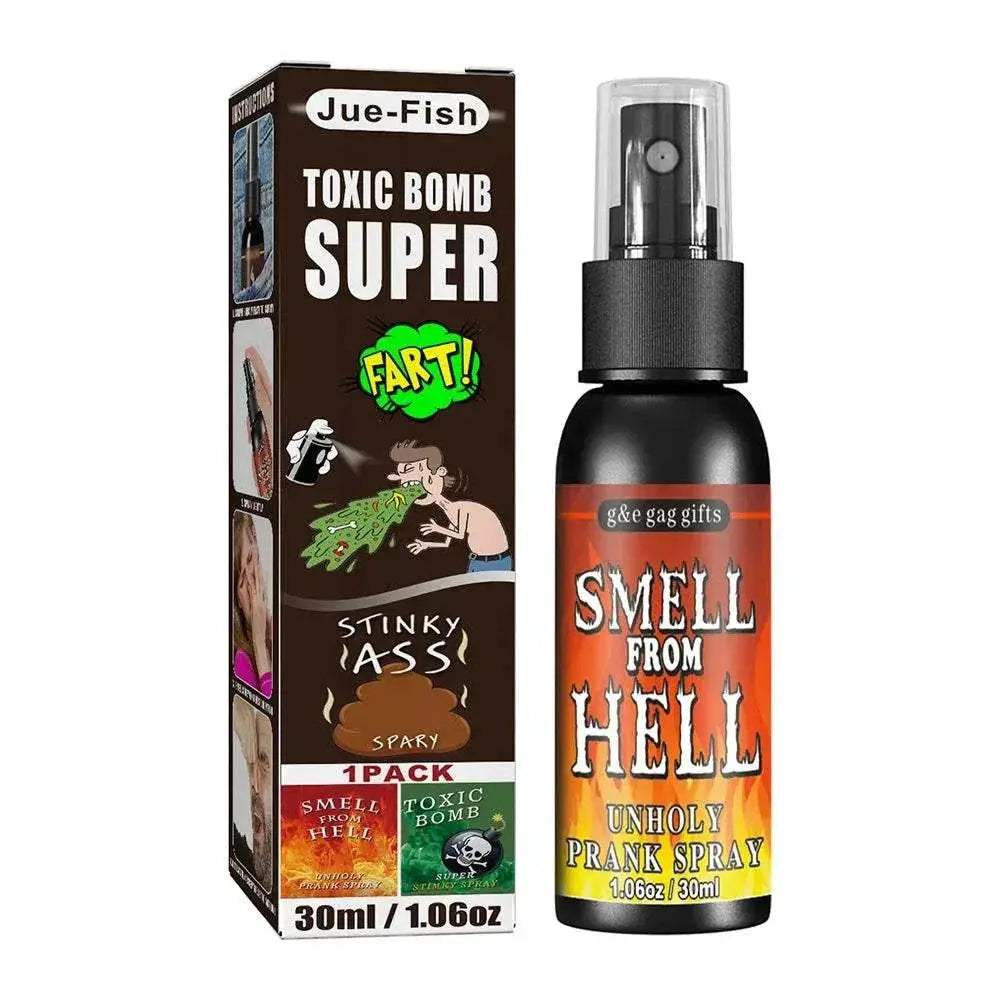 30ml Fart Gag Spray Prank Joke Plastic Smelly Stinky Gags Party Supplies Spray Can Stink for Adults Kids Non Toxic Halloween - ToylandEU
