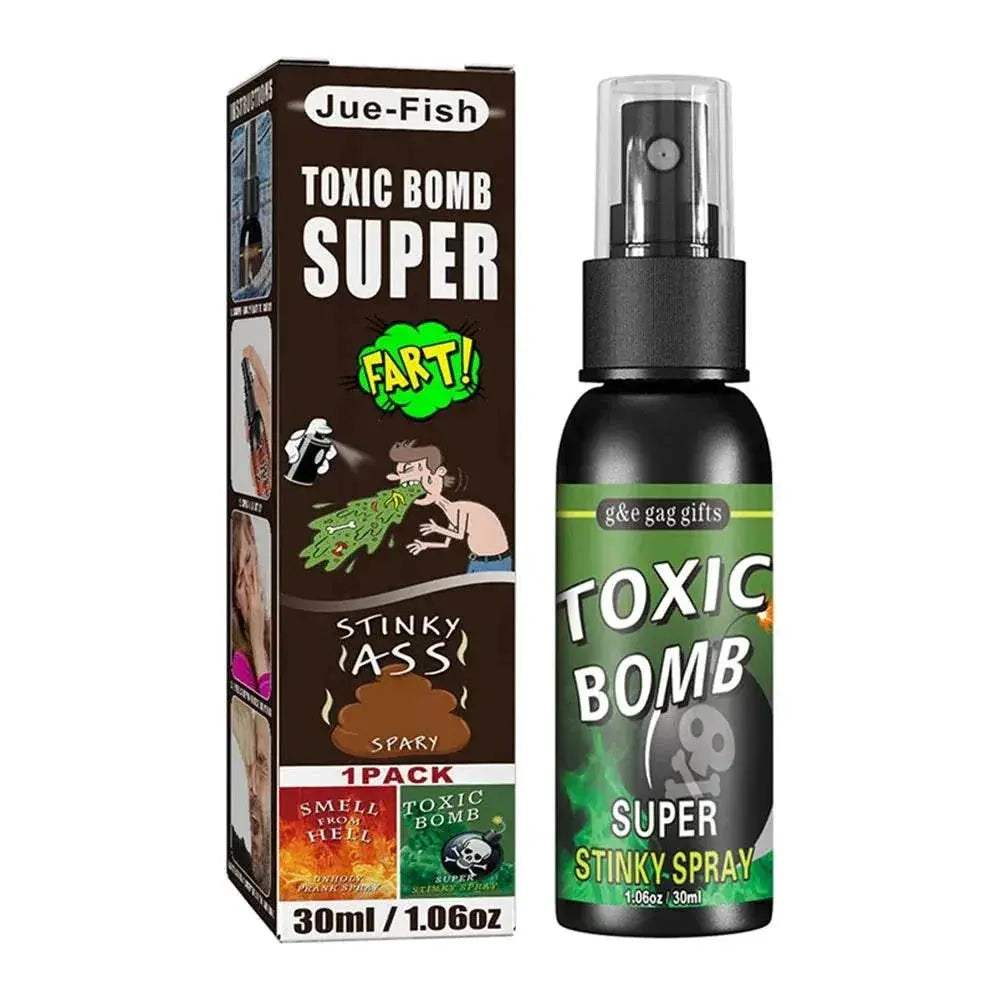 30ml Fart Gag Spray Prank Joke Plastic Smelly Stinky Gags Party Supplies Spray Can Stink for Adults Kids Non Toxic Halloween - ToylandEU