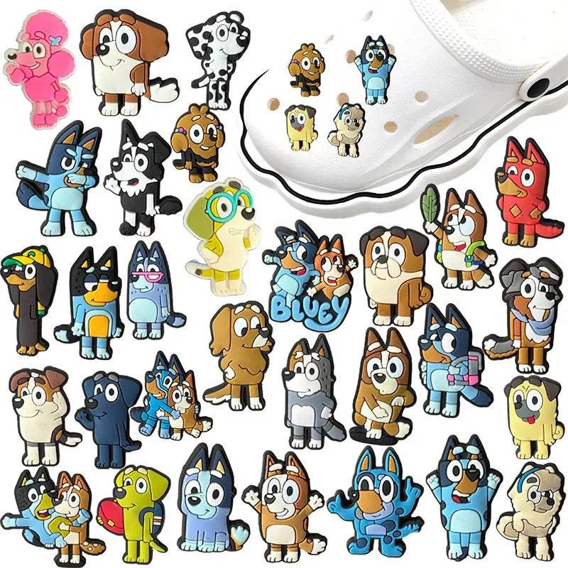 30pcs Bluey Collection Shoe Charms For Crocs Diy Accessories - ToylandEU