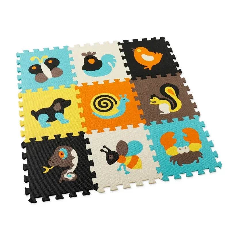 30x30x1cm Cartoon Animal Pattern Play Mats Puzzles EVA Foam Floor Pad for Children and Toddler Crawling Gym - ToylandEU