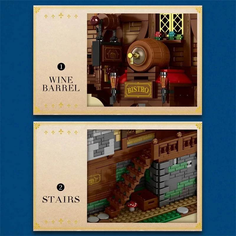 3114PCS Medieval Tavern Building Blocks MOC Model Toy For Kids - ToylandEU