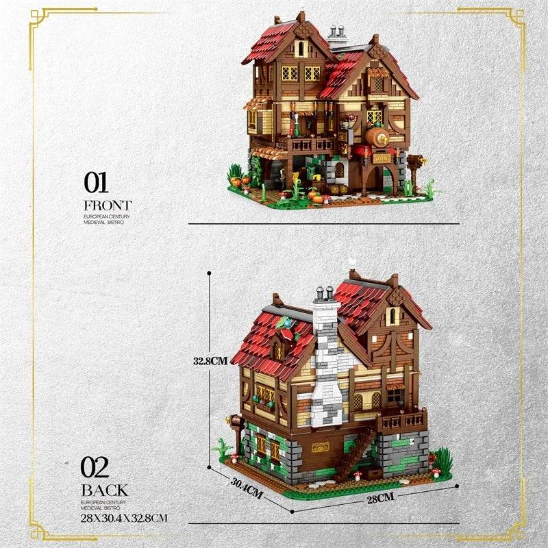 3114PCS Medieval Tavern Building Blocks MOC Model Toy For Kids - ToylandEU