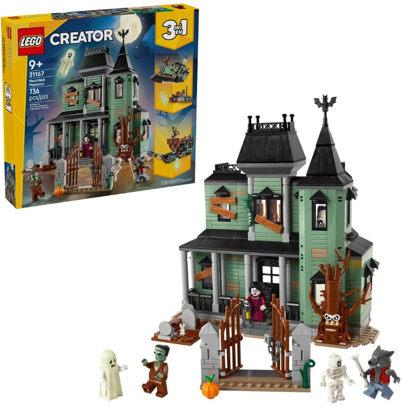 LEGO® Creator 3 In 1 Haunted Mansion Building Set | 736 Pieces | Ages 9+
