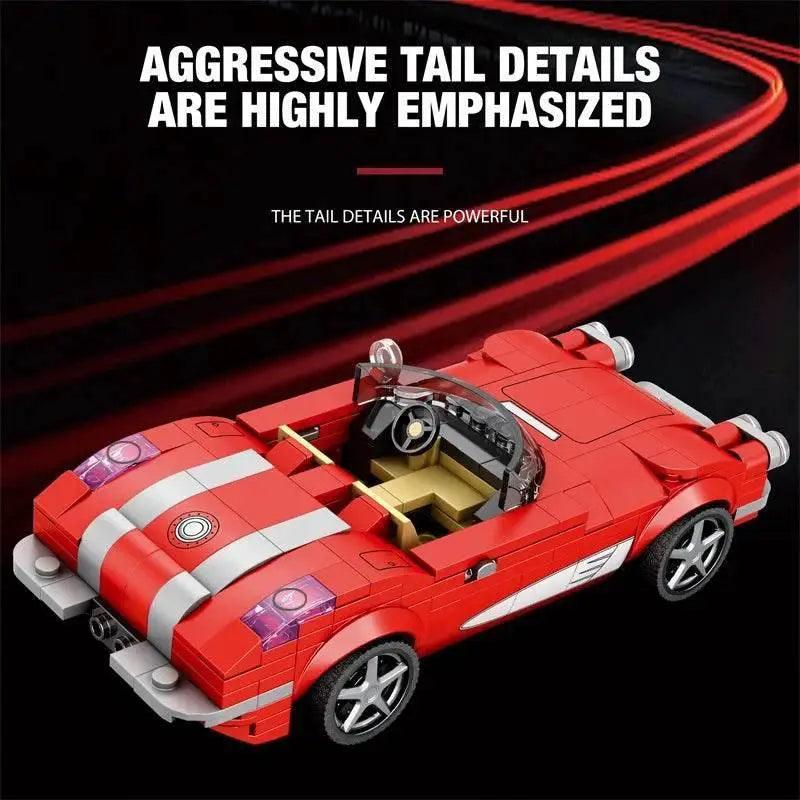  311PCS Red Roadster Car Building Block Creative City Vehicle -  ToylandEU™