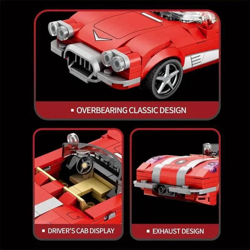  311PCS Red Roadster Car Building Block Creative City Vehicle -  ToylandEU™