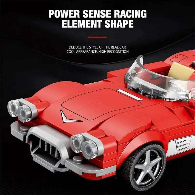 311PCS Red Roadster Car Building Block Creative City Vehicle - ToylandEU